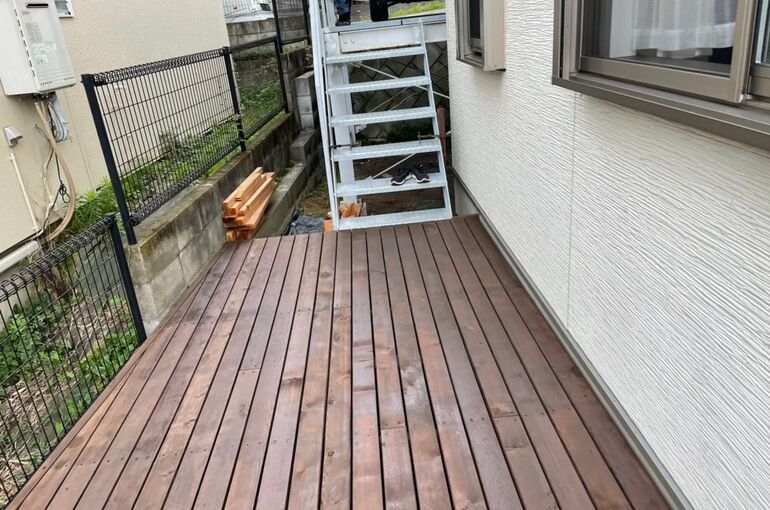 ウッドデッキ完了